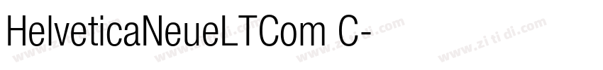 HelveticaNeueLTCom C字体转换